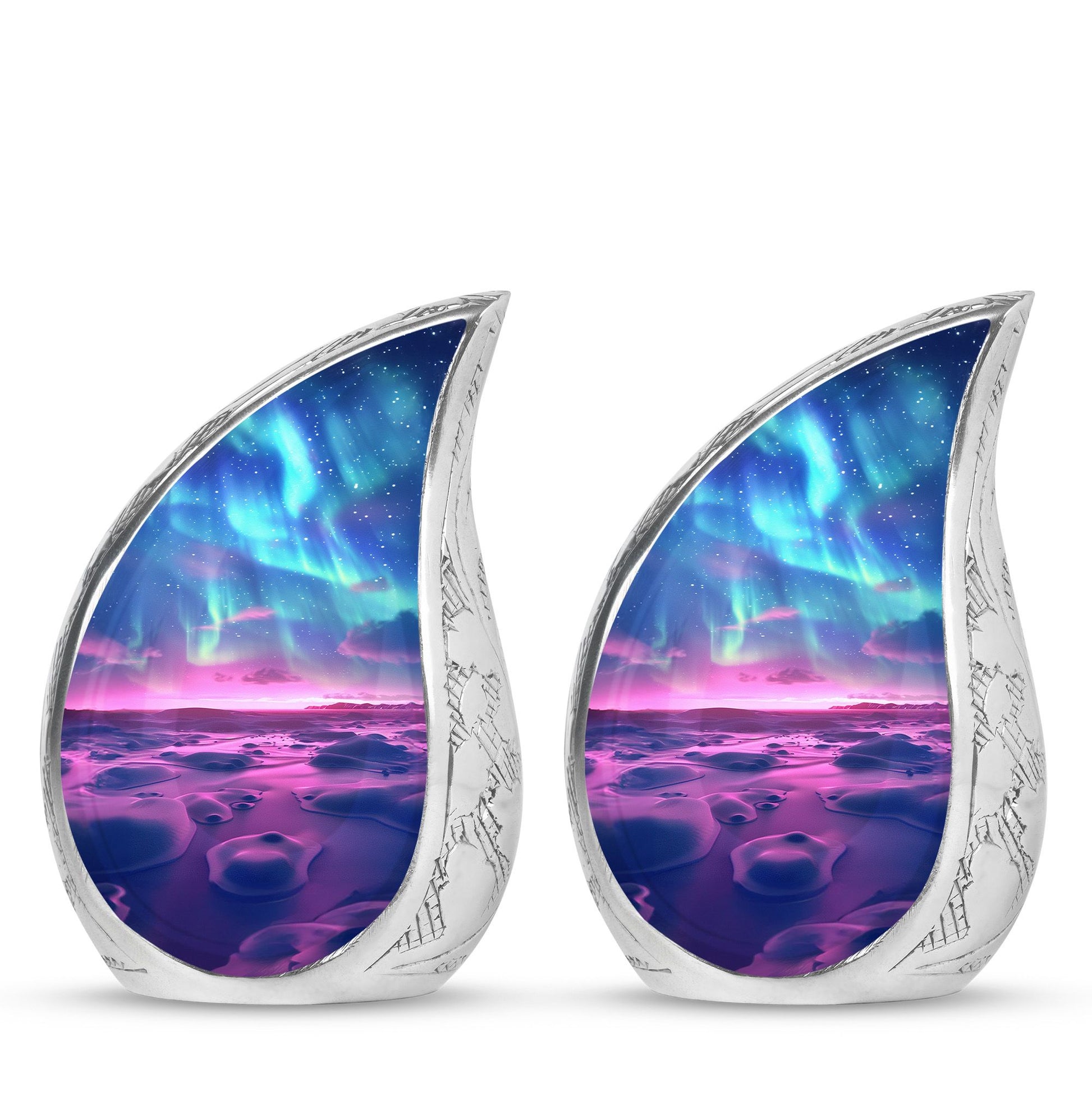 Aurora Borealis Keepsake For Ashes Funeral, Ashes Memorial Urn