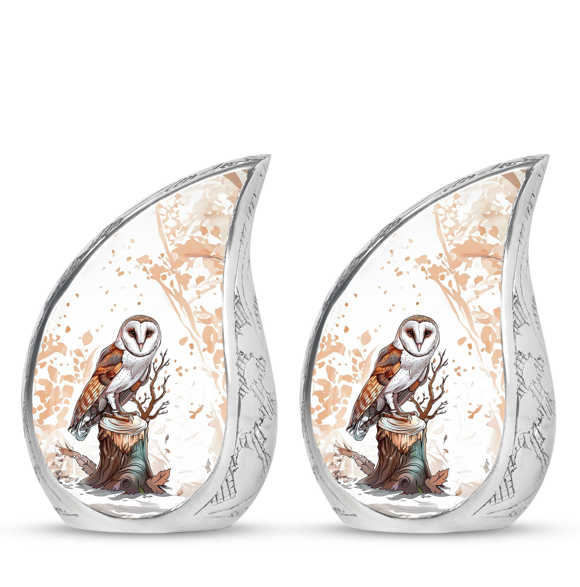 Barn Owl Urn For Human Ashes Women Funeral, Ashes Urn For Ashes