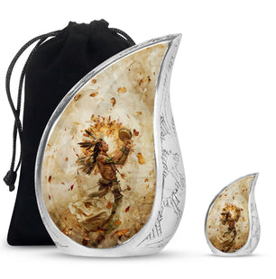 Native American Keepsake For Human Ashes Funeral, Ashes Urn For Ashes