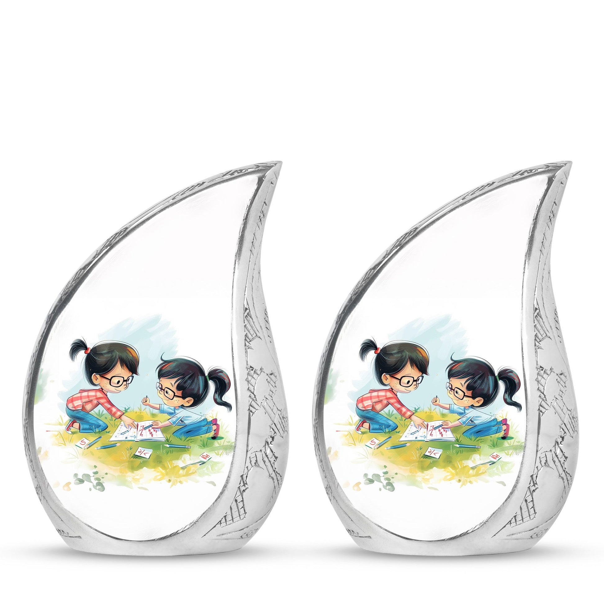 Brother And Sister Urn For Human Ashes Funeral, Ashes Cremation Urn