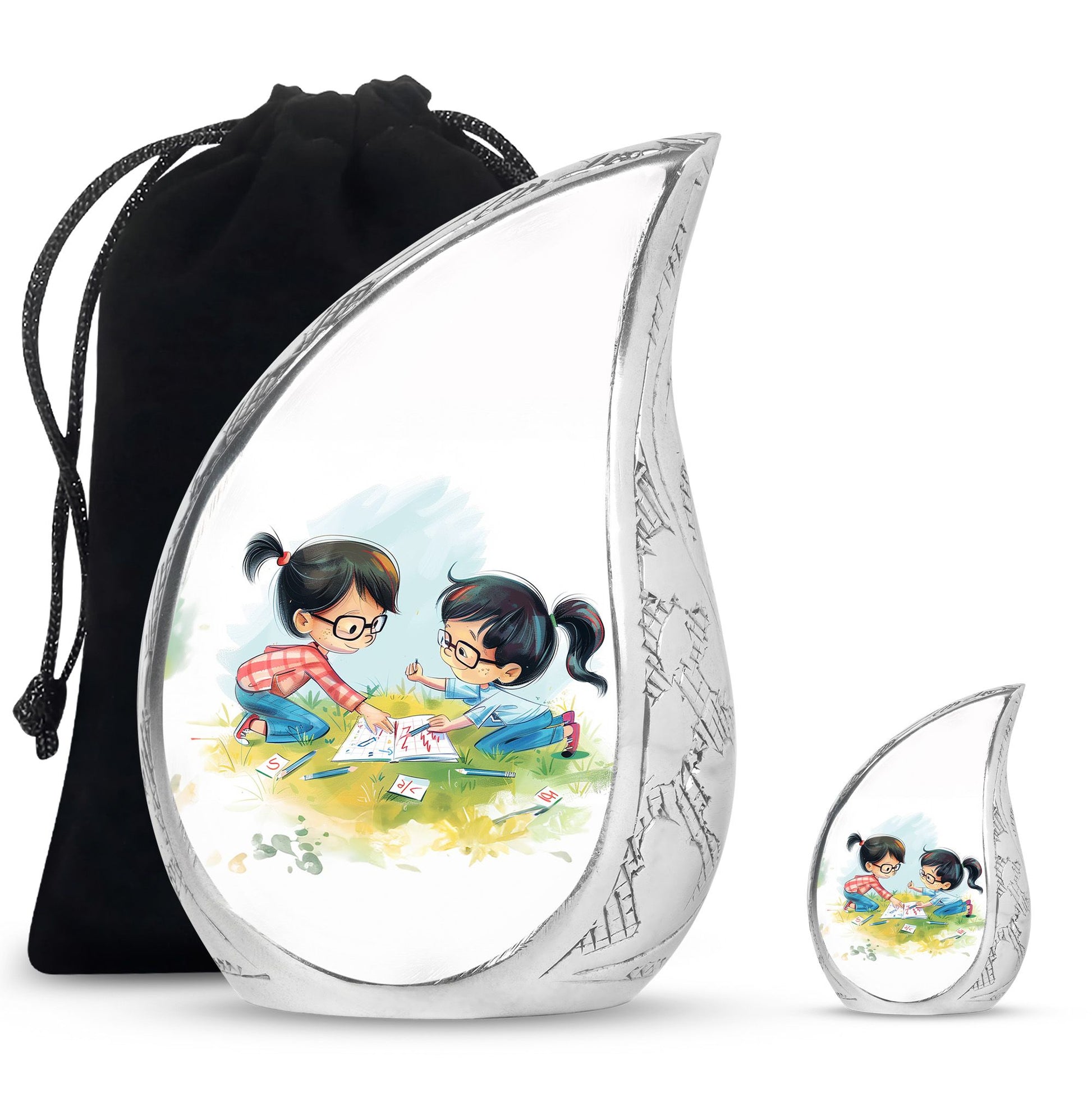 Brother And Sister Urn For Human Ashes Funeral, Ashes Cremation Urn