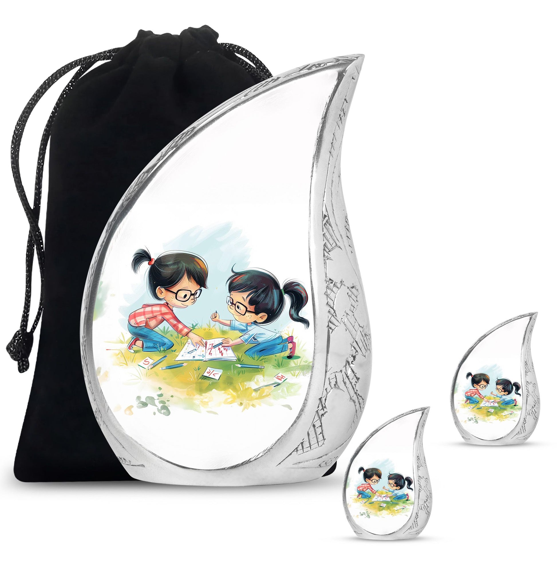 Brother And Sister Urn For Human Ashes Funeral, Ashes Cremation Urn