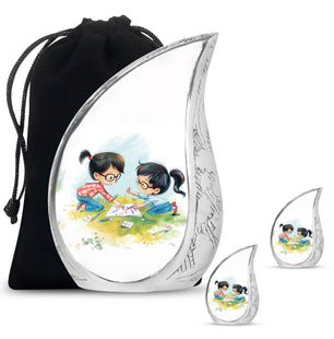 Brother And Sister Urn For Human Ashes Funeral, Ashes Cremation Urn