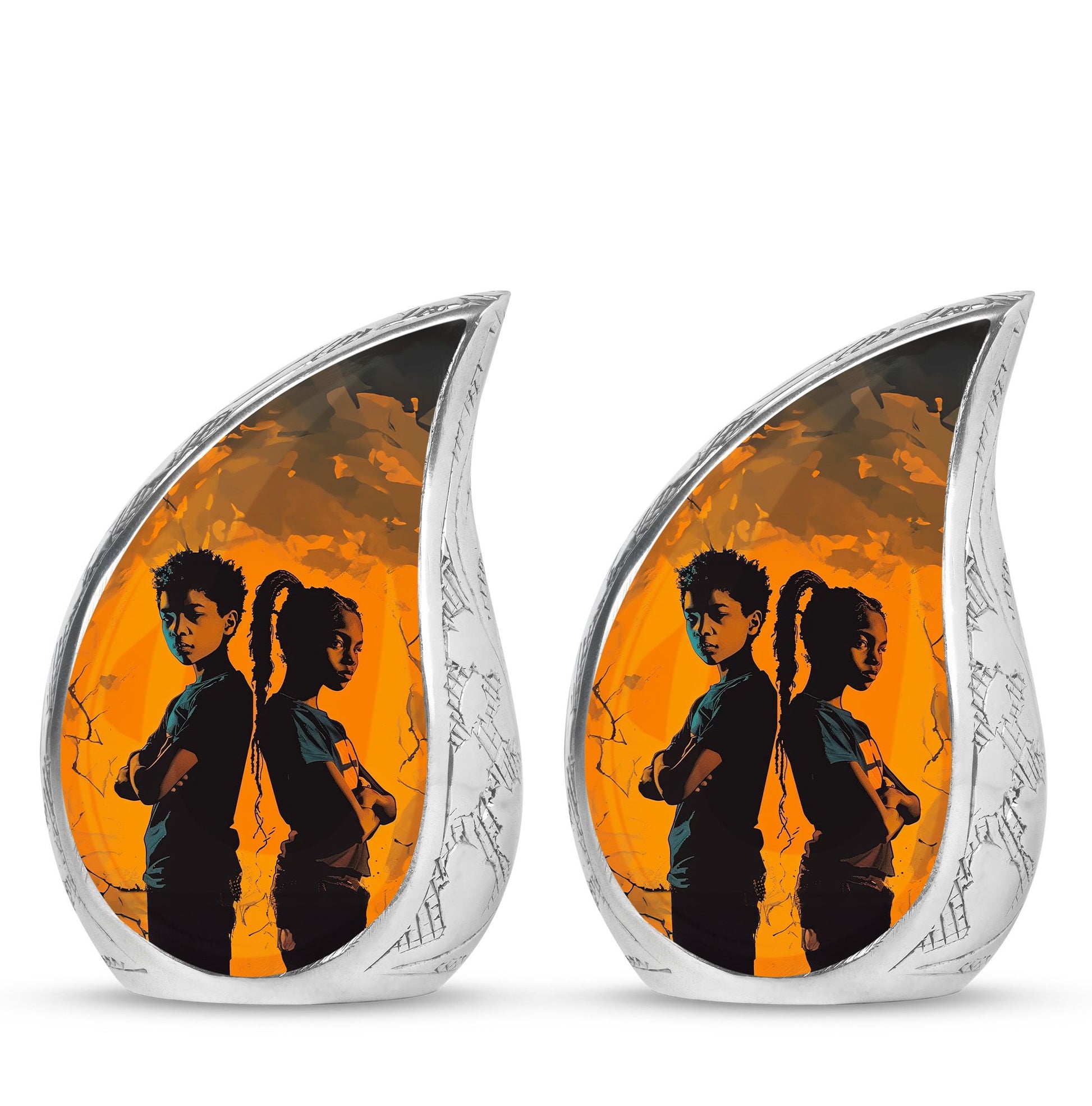 Brother And Sister Mini Urns For Human Ashes Large Funeral, Ashes Urn