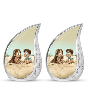 Brother And Sister Urn For Human Ashes Funeral, Ashes Urn For Ashes