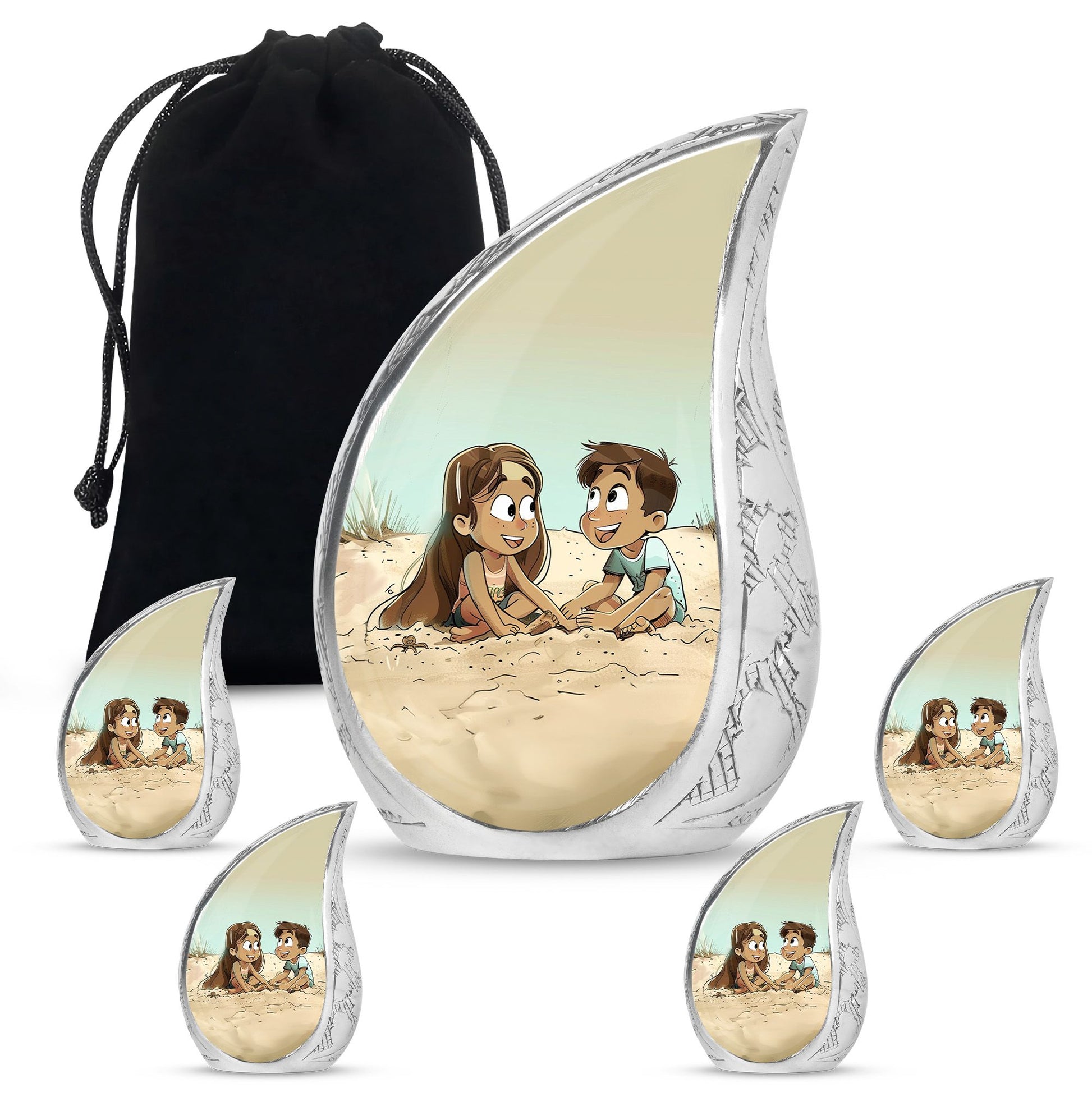 Brother And Sister Urn For Human Ashes Funeral, Ashes Urn For Ashes