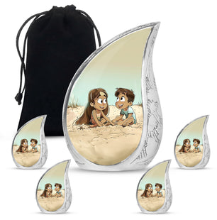 Brother And Sister Urn For Human Ashes Funeral, Ashes Urn For Ashes