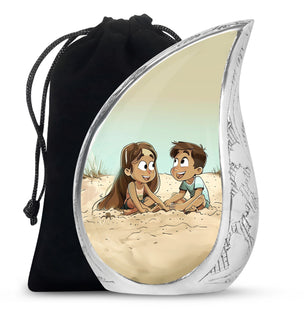 Brother And Sister Urn For Human Ashes Funeral, Ashes Urn For Ashes