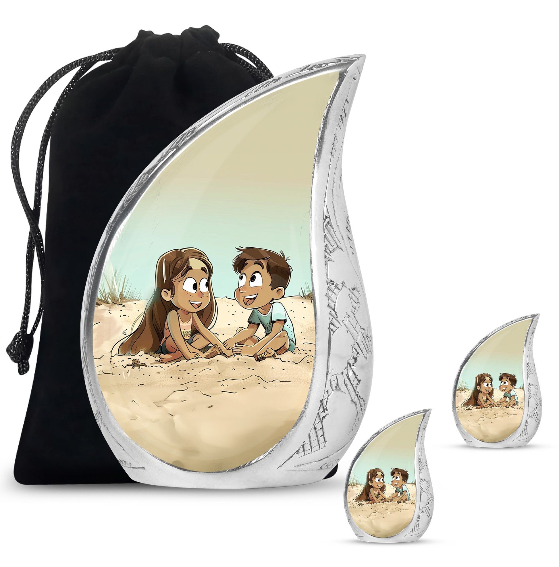 Brother And Sister Urn For Human Ashes Funeral, Ashes Urn For Ashes