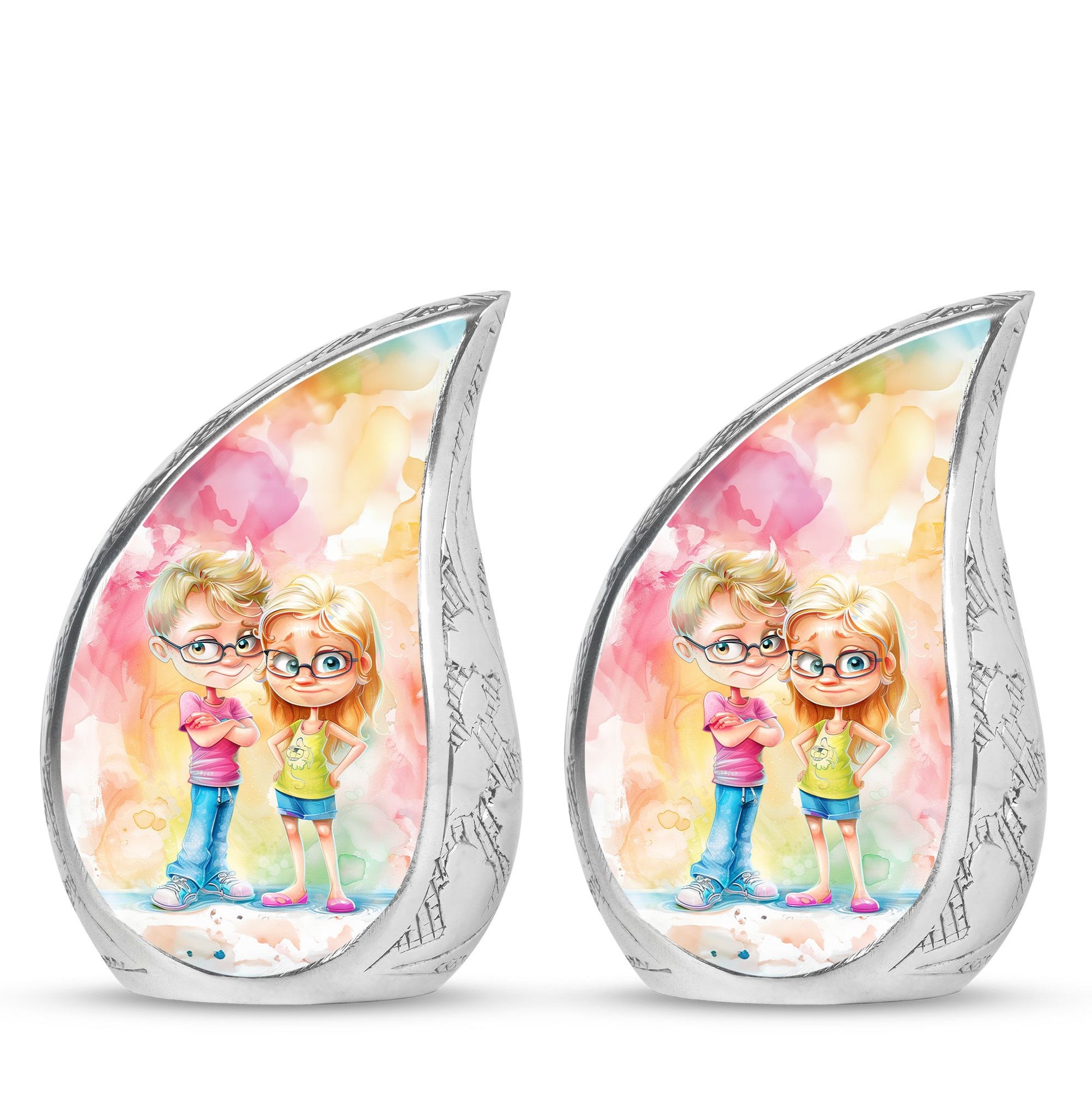 Brother And Sister Urn For Human Ashes Funeral, Ashes Cremation Urn