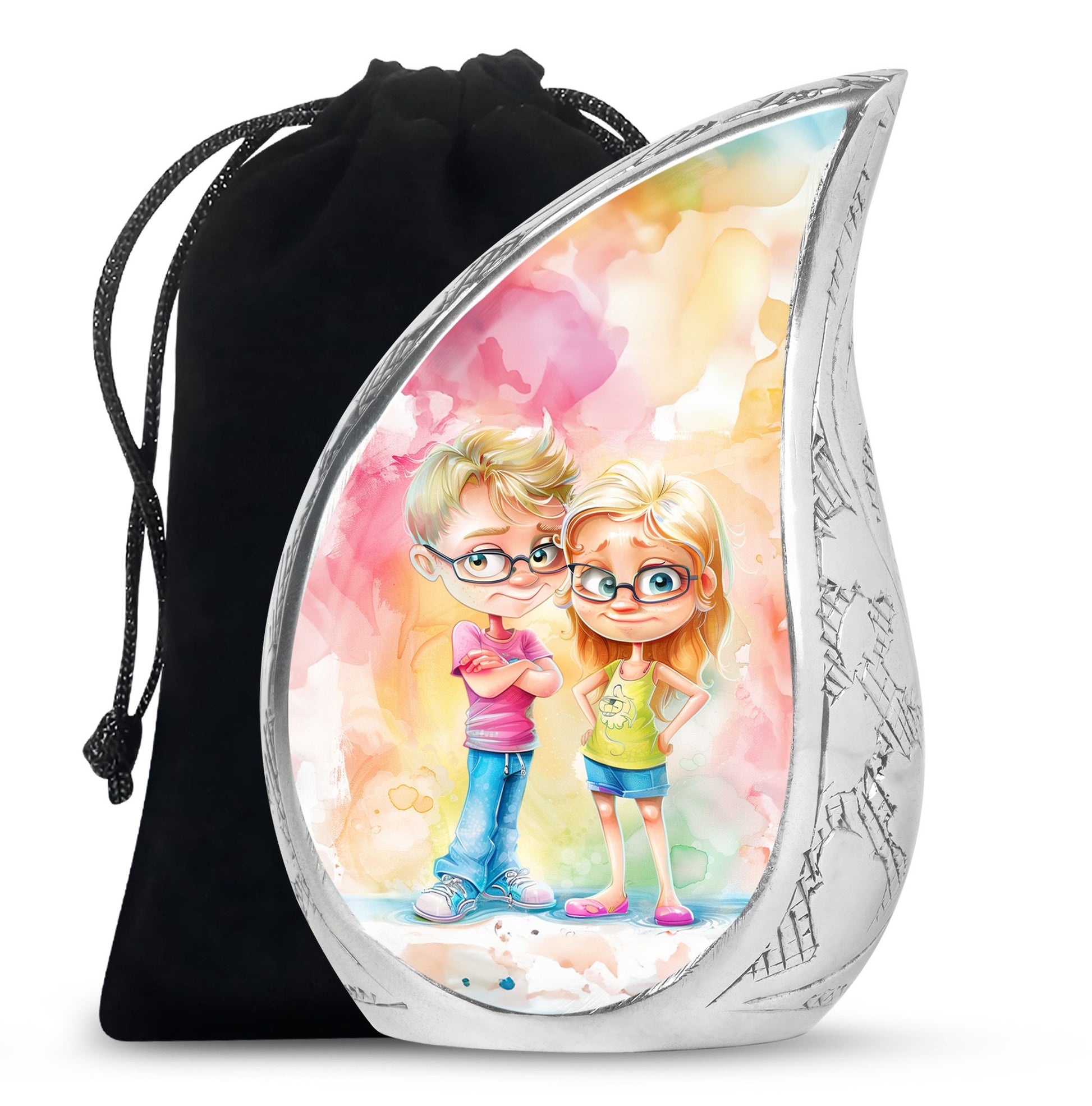 Brother And Sister Urn For Human Ashes Funeral, Ashes Cremation Urn