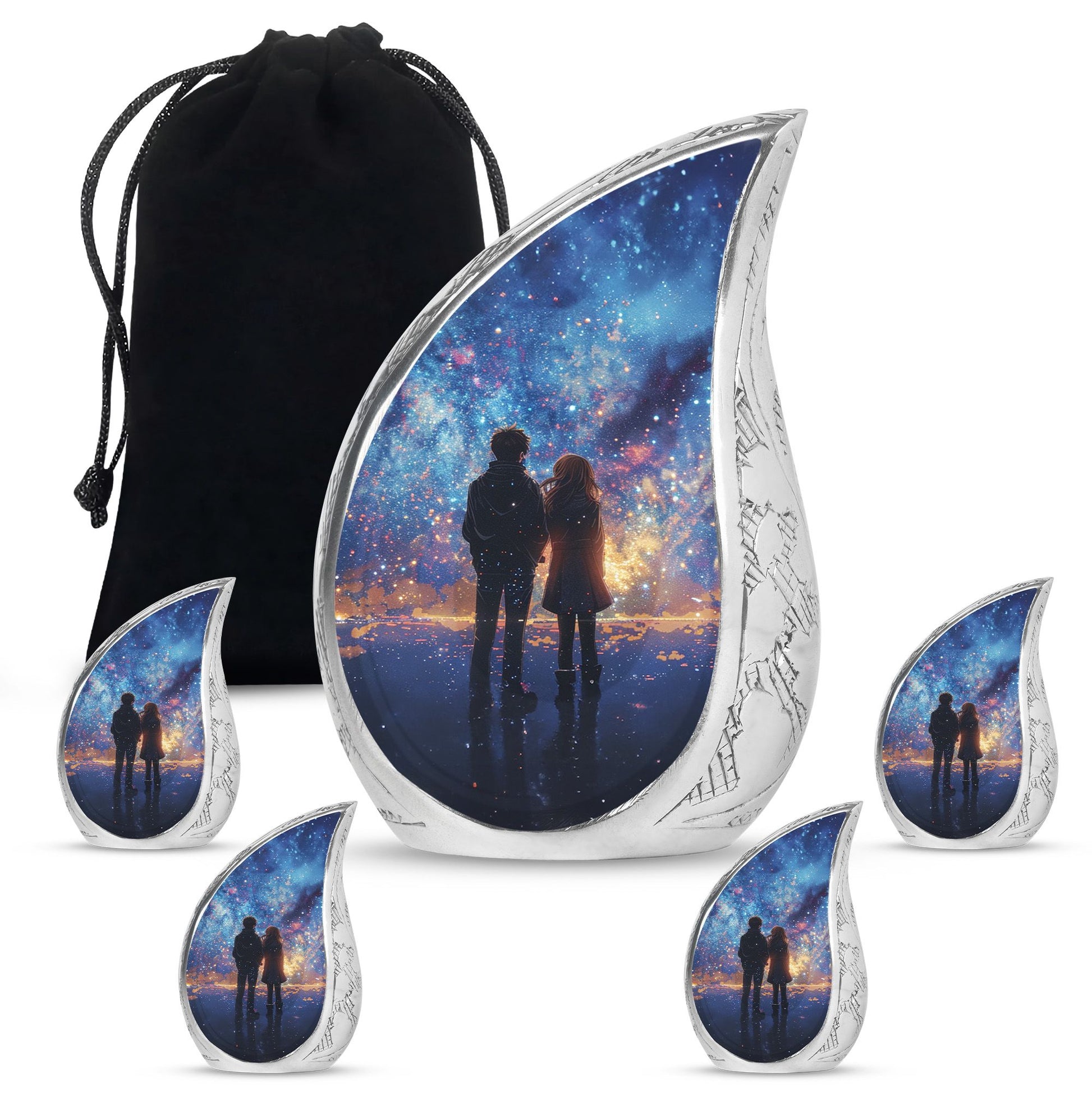Brother And Sister Burial Urn For Human Large Funeral, Ashes Urn