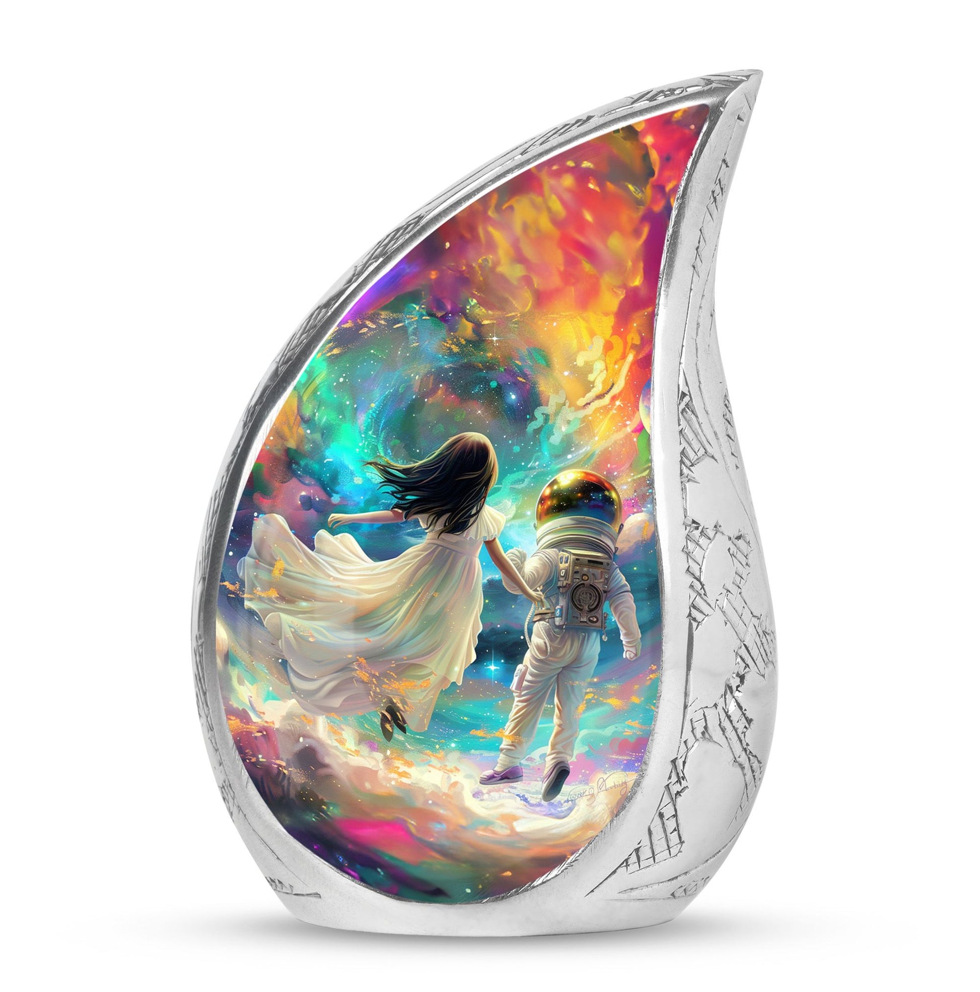 Brother And Sister Large Urn For Human Funeral, Ashes Cremation Urn