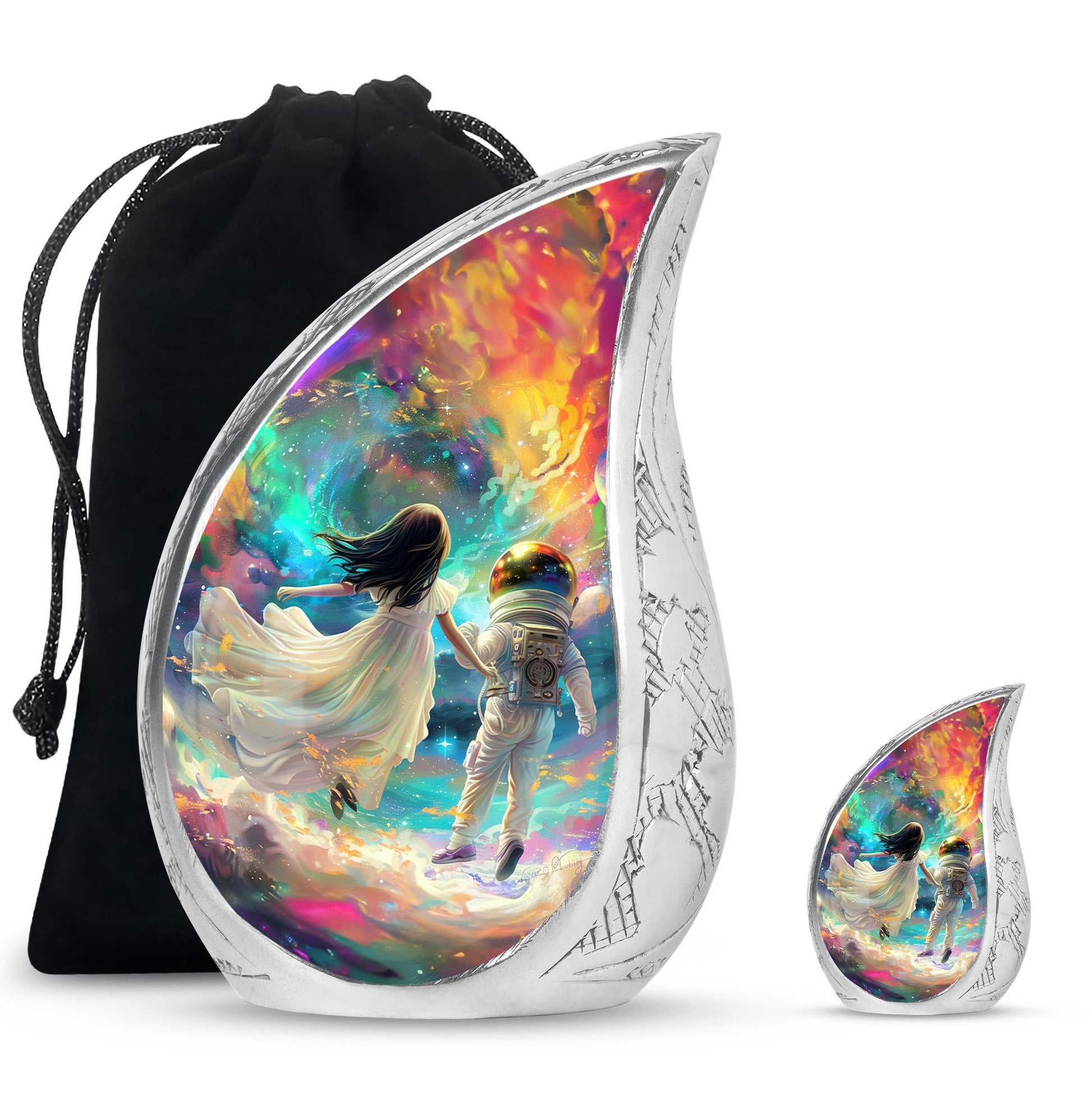 Brother And Sister Large Urn For Human Funeral, Ashes Cremation Urn
