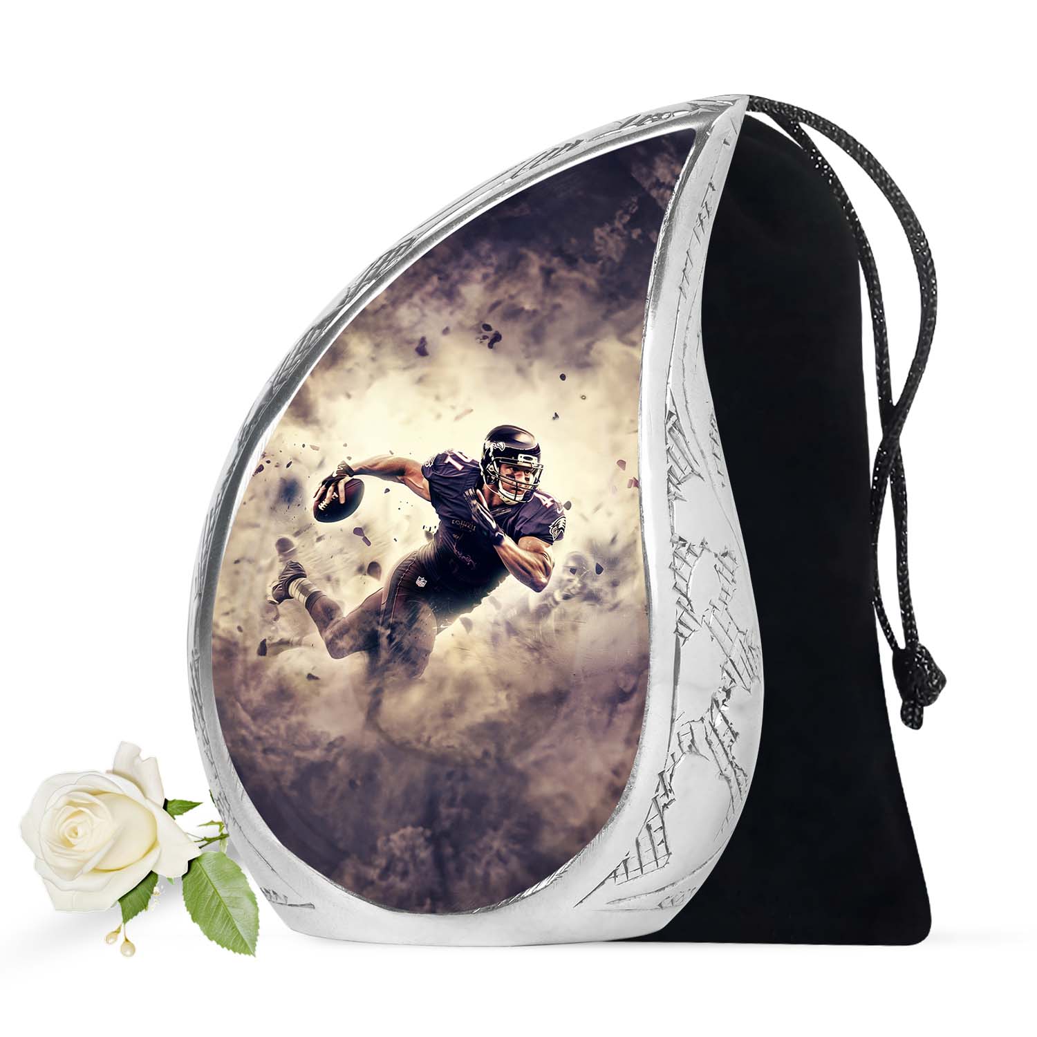 Football Large Urns For Human Ashes Funeral, Ashes Memorial Urn