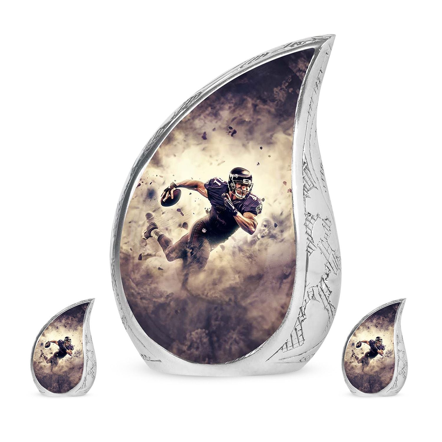 Football Large Urns For Human Ashes Funeral, Ashes Memorial Urn