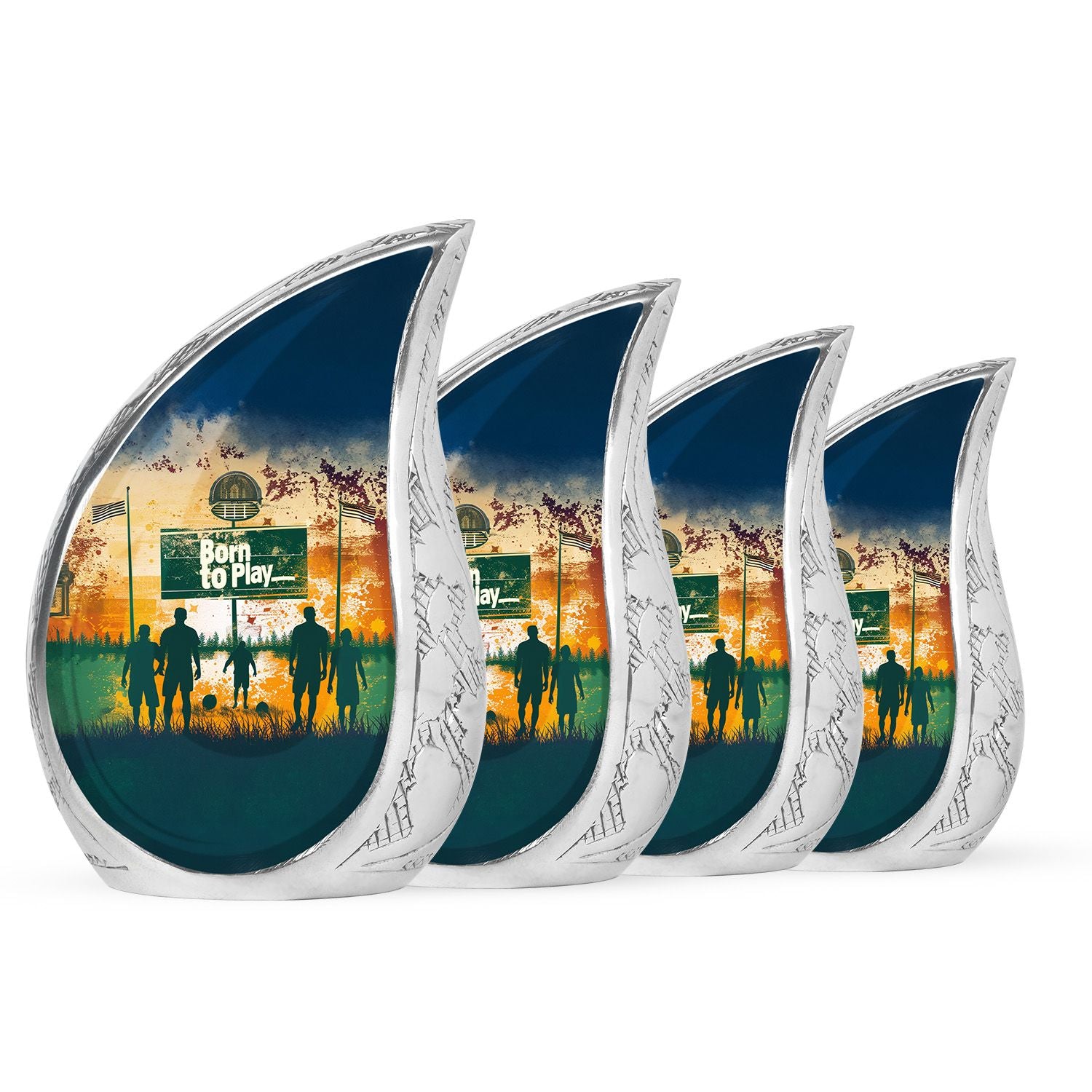 Football Keepsake Funeral, Ashes Cremation Urn For Ashes