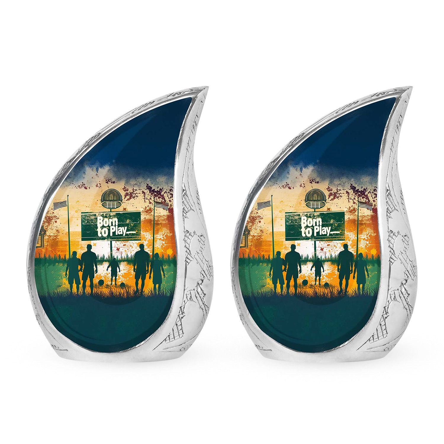 Football Keepsake Funeral, Ashes Cremation Urn For Ashes