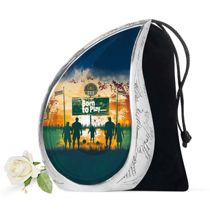 Football Keepsake Funeral, Ashes Cremation Urn For Ashes