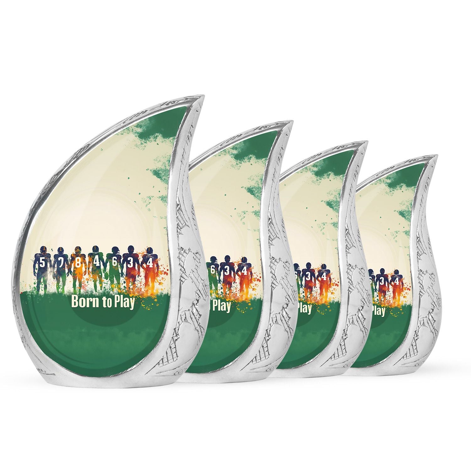 Football Medium Urn Large Funeral, Ashes Urn For Ashes