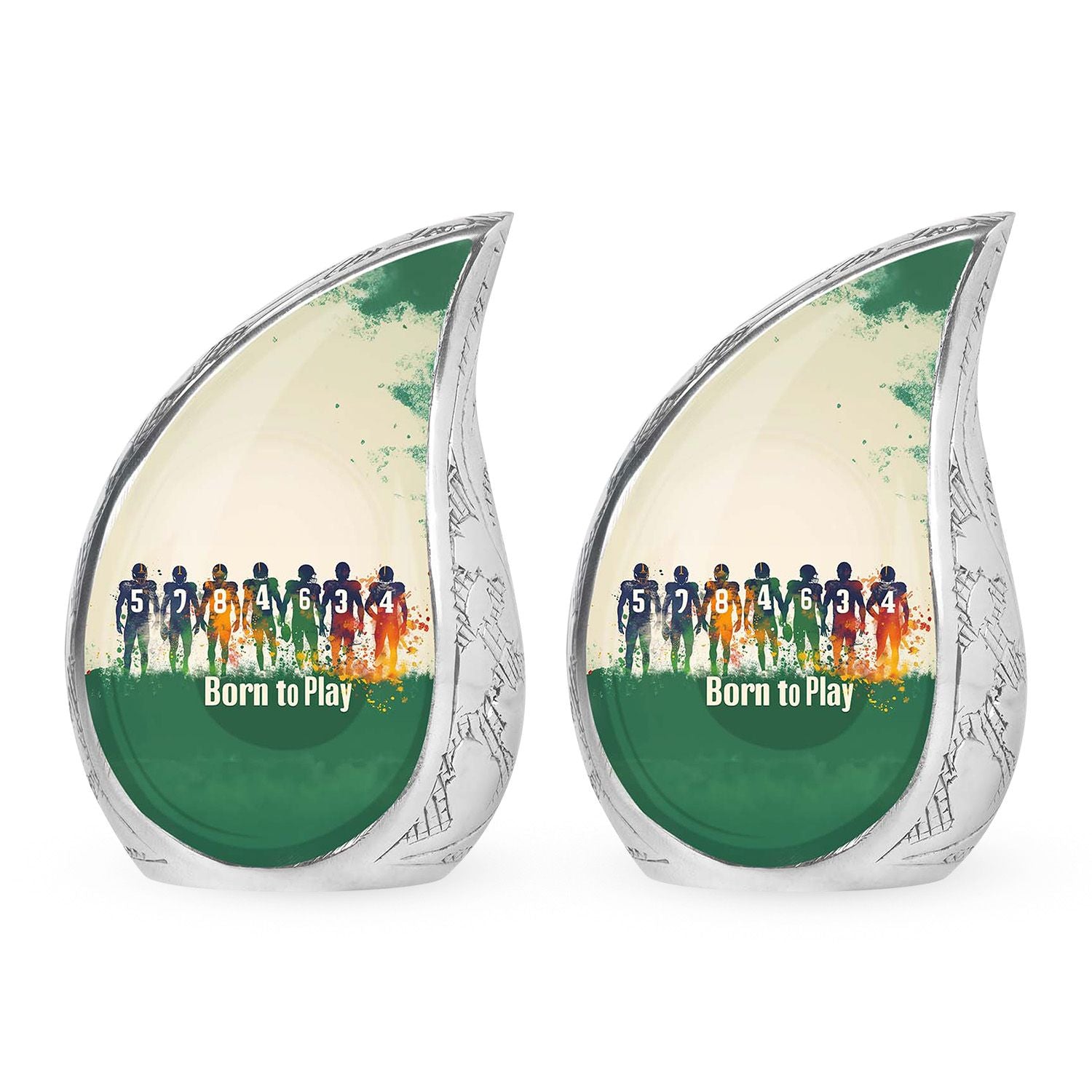 Football Medium Urn Large Funeral, Ashes Urn For Ashes