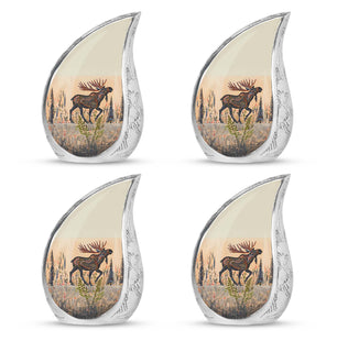 Moose Walking Small Urns For Ashes Funeral, Ashes Urn