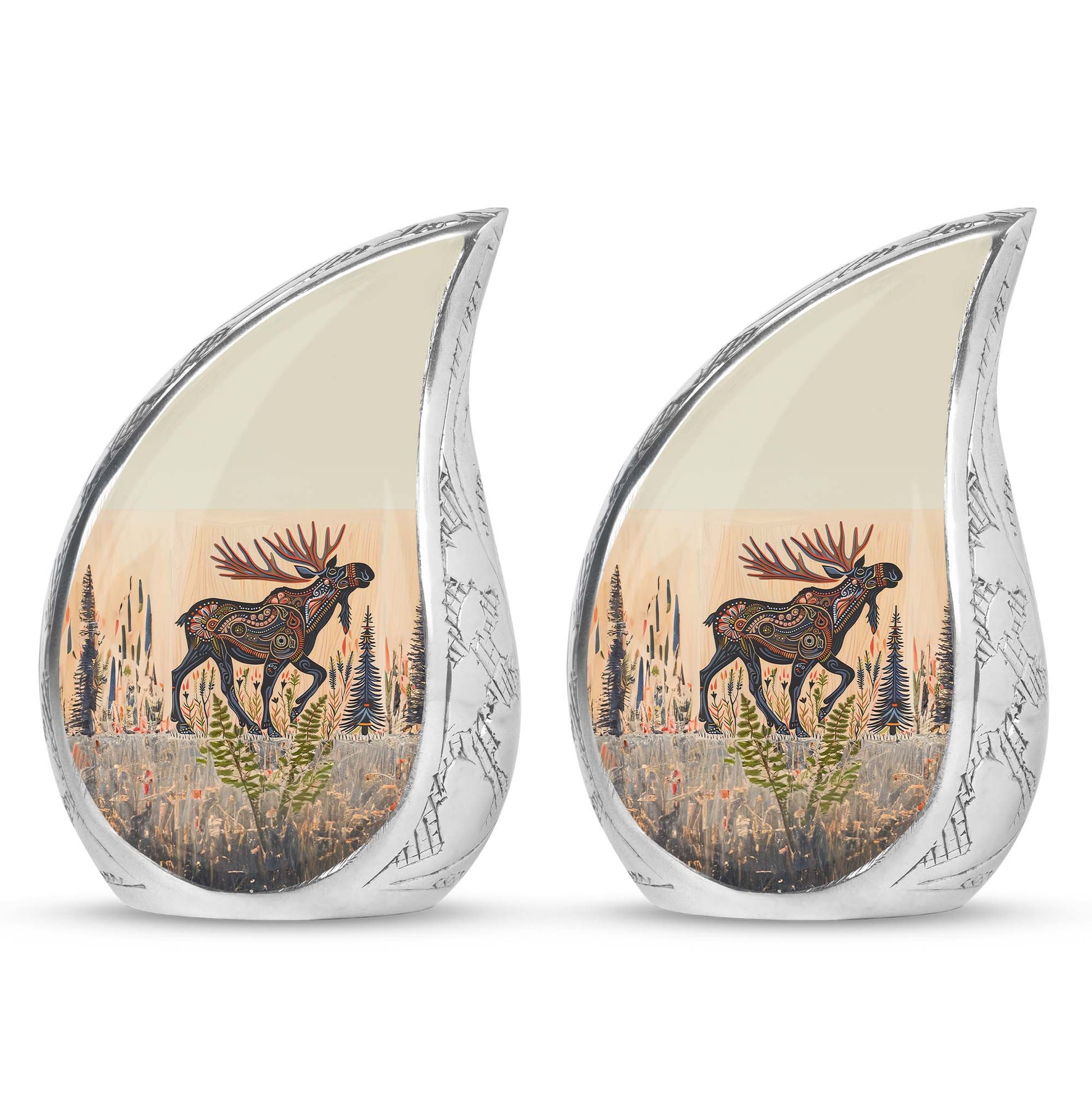 Moose Walking Small Urns For Ashes Funeral, Ashes Urn