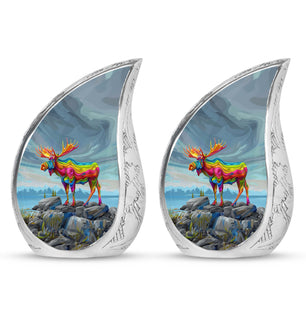 Moose Walking Urns For Adults Large Funeral, Ashes Urn
