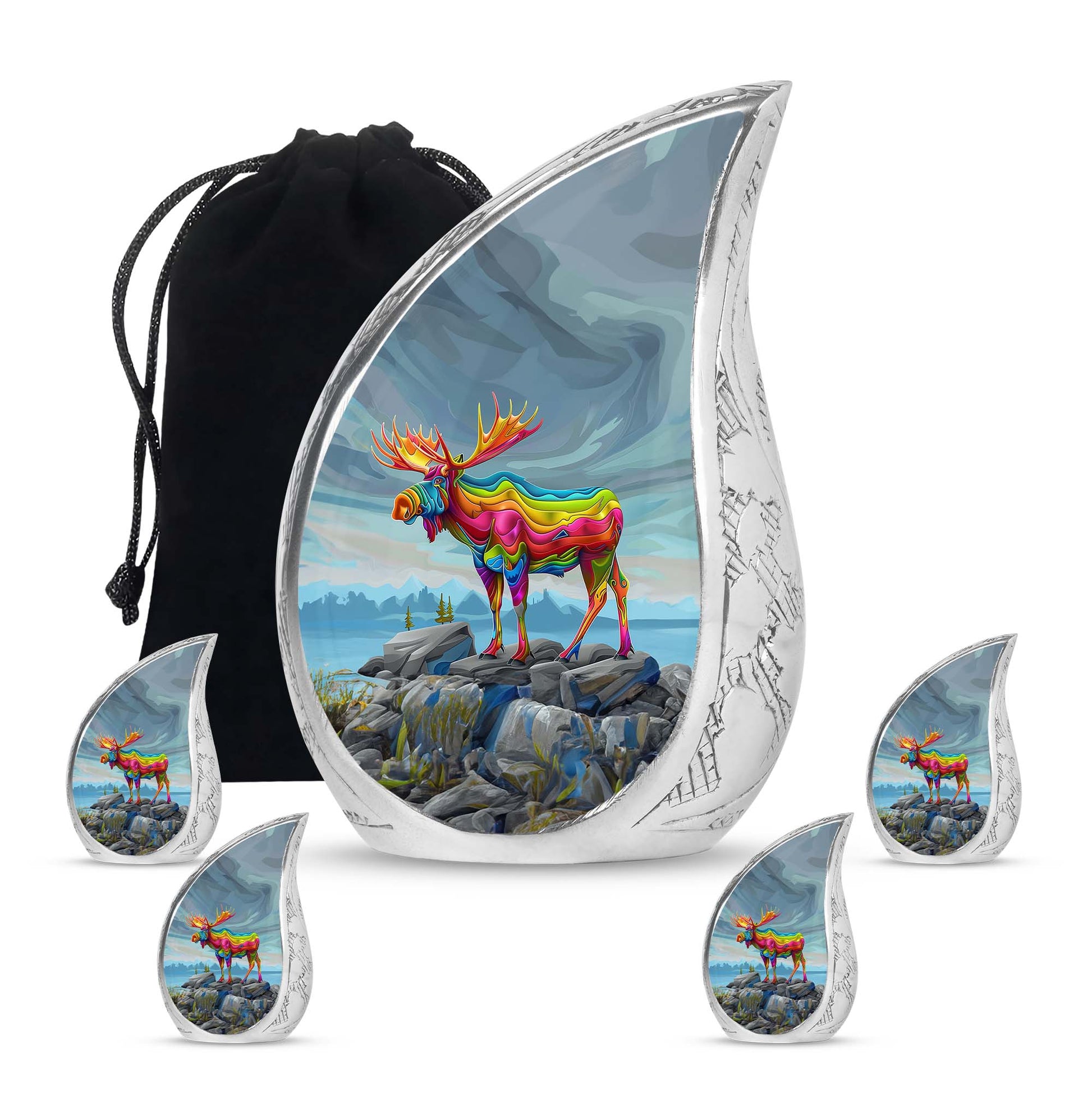 Moose Walking Urns For Adults Large Funeral, Ashes Urn