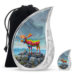 Moose Walking Urns For Adults Large Funeral, Ashes Urn