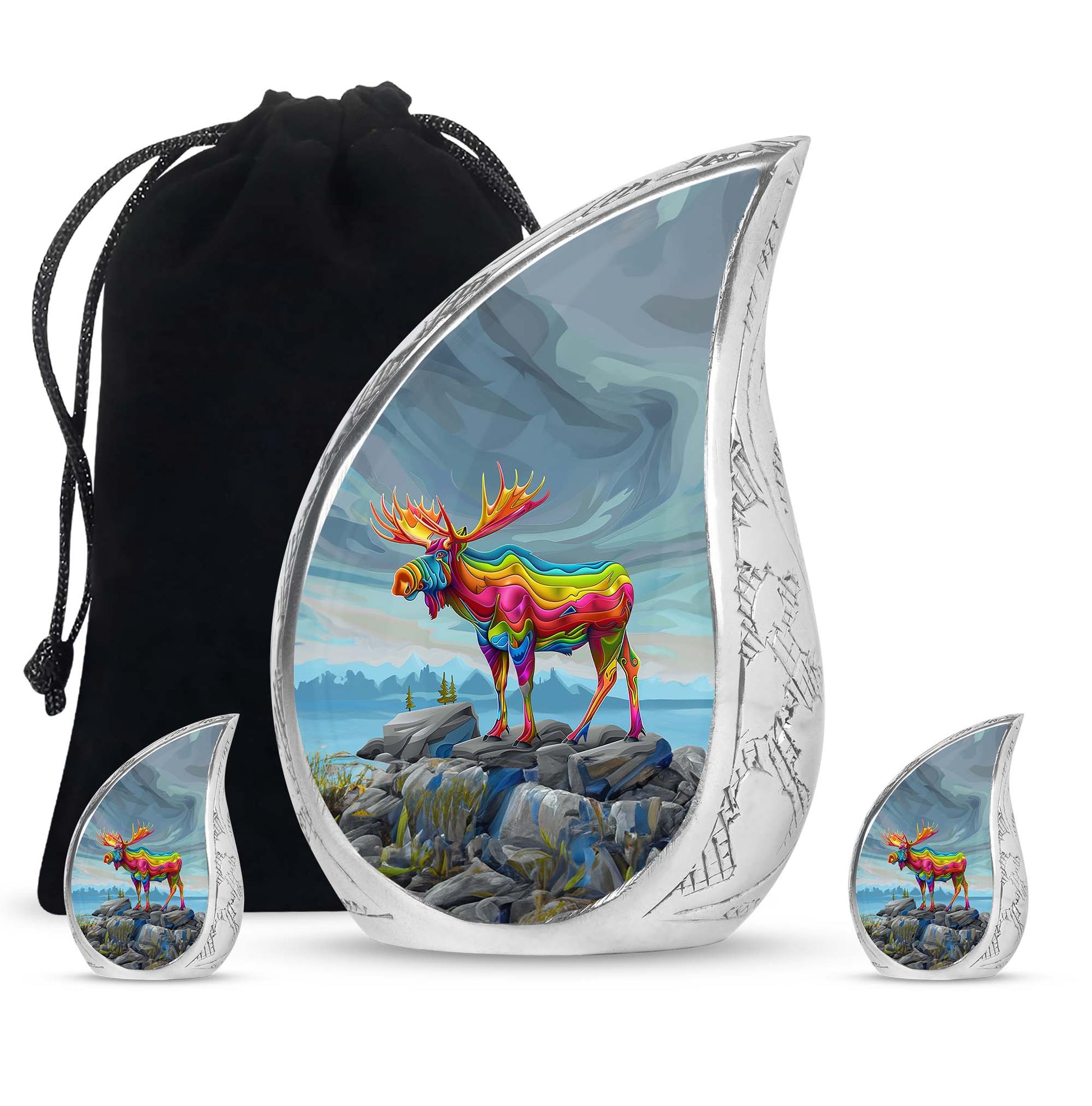 Moose Walking Urns For Adults Large Funeral, Ashes Urn