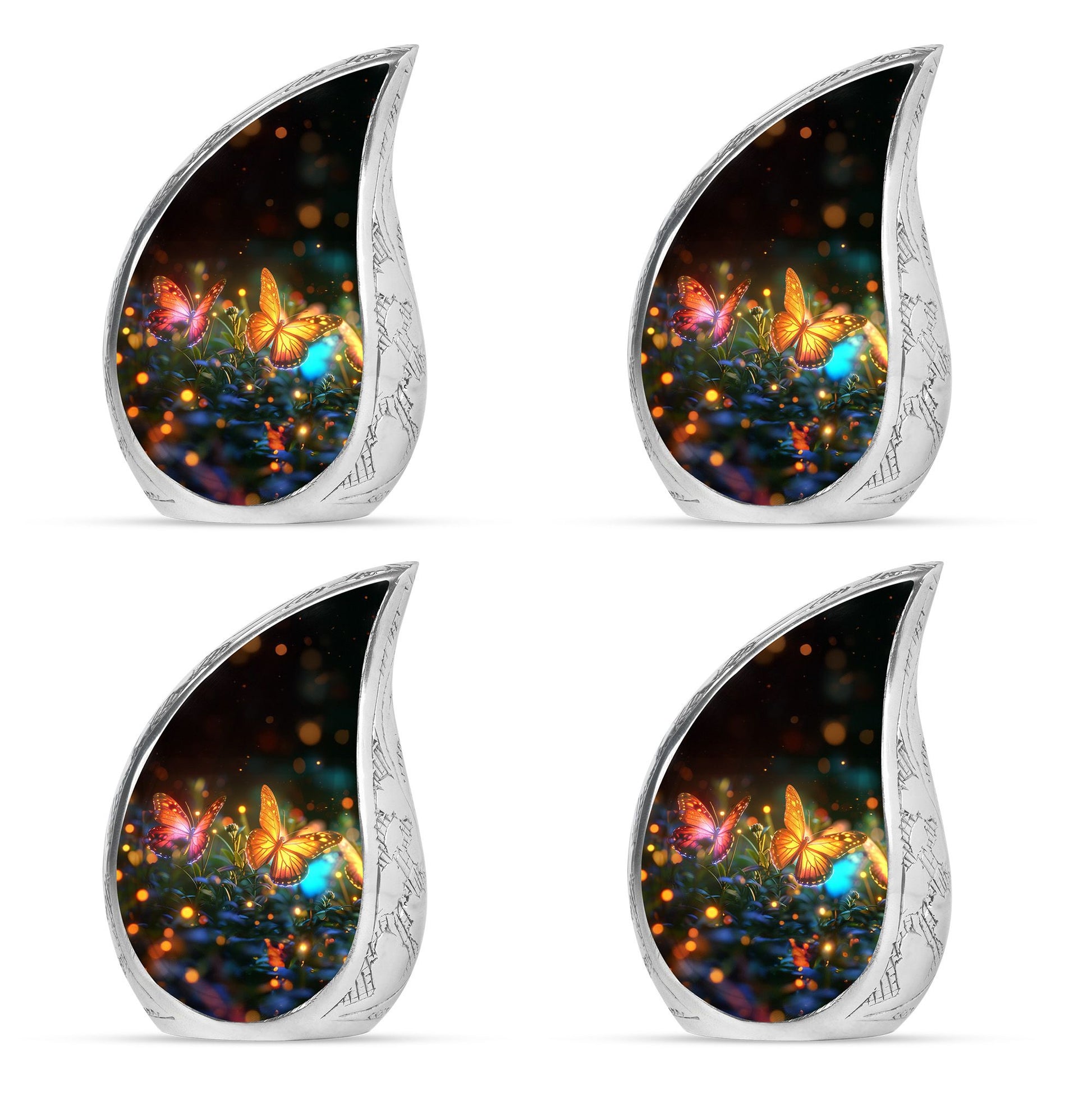 Teardrop Shaped  Keepsake Set of 4