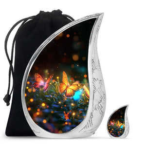 Teardrop Shaped  Large Urn With 1 Keepsake