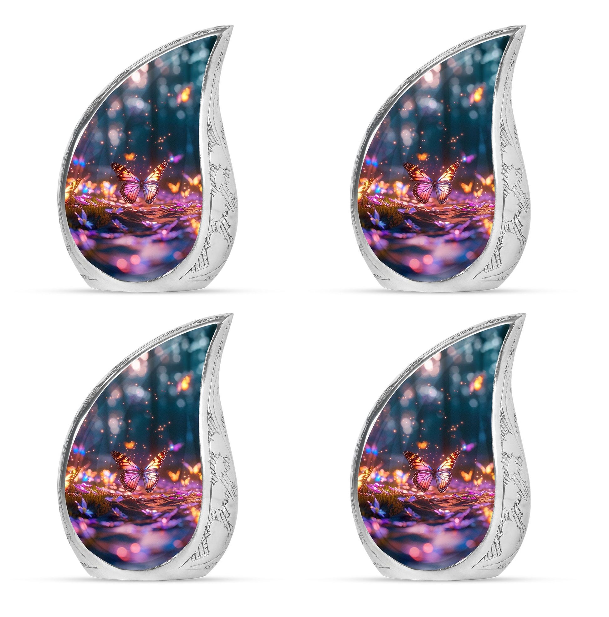 Teardrop Shaped  Keepsake Set of 4