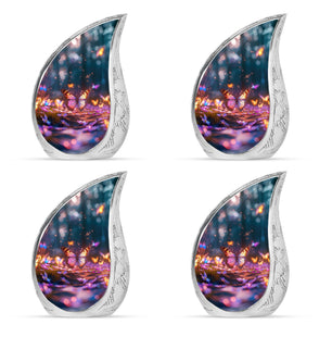 Teardrop Shaped  Keepsake Set of 4