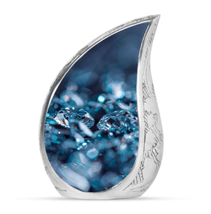 Diamond Urns For Men Large Teardrop, Heart Urn For Ashes