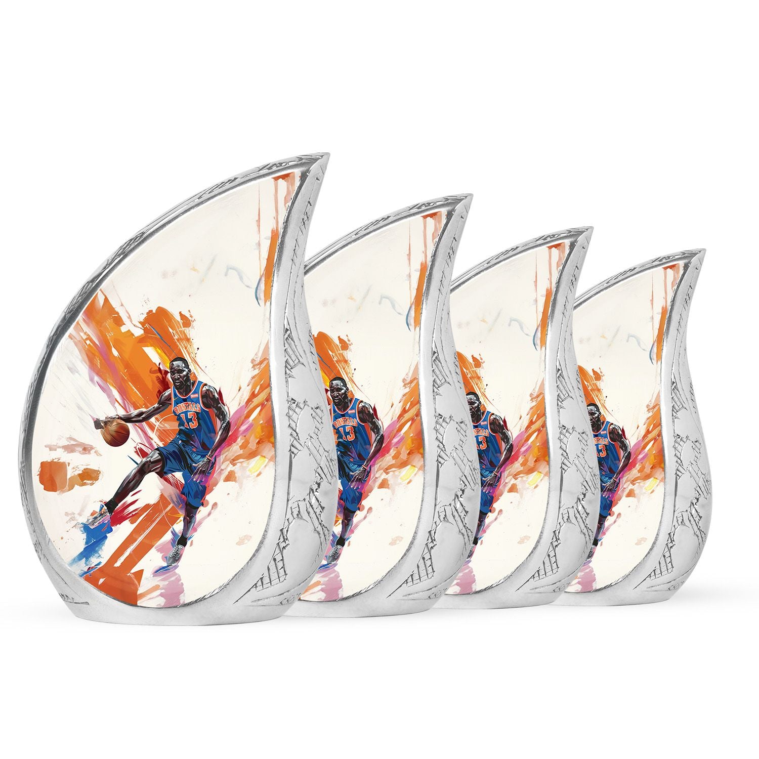 Basketball Metal Urns For Human Ashes Funeral, Ashes Cremation Urn