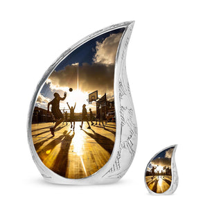 Basketball Double Urns Funeral, Ashes Memorial Urn