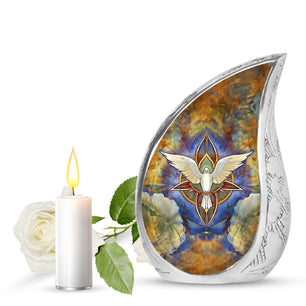 Catholic Mini Keepsake Funeral, Ashes Cremation Urn For Ashes
