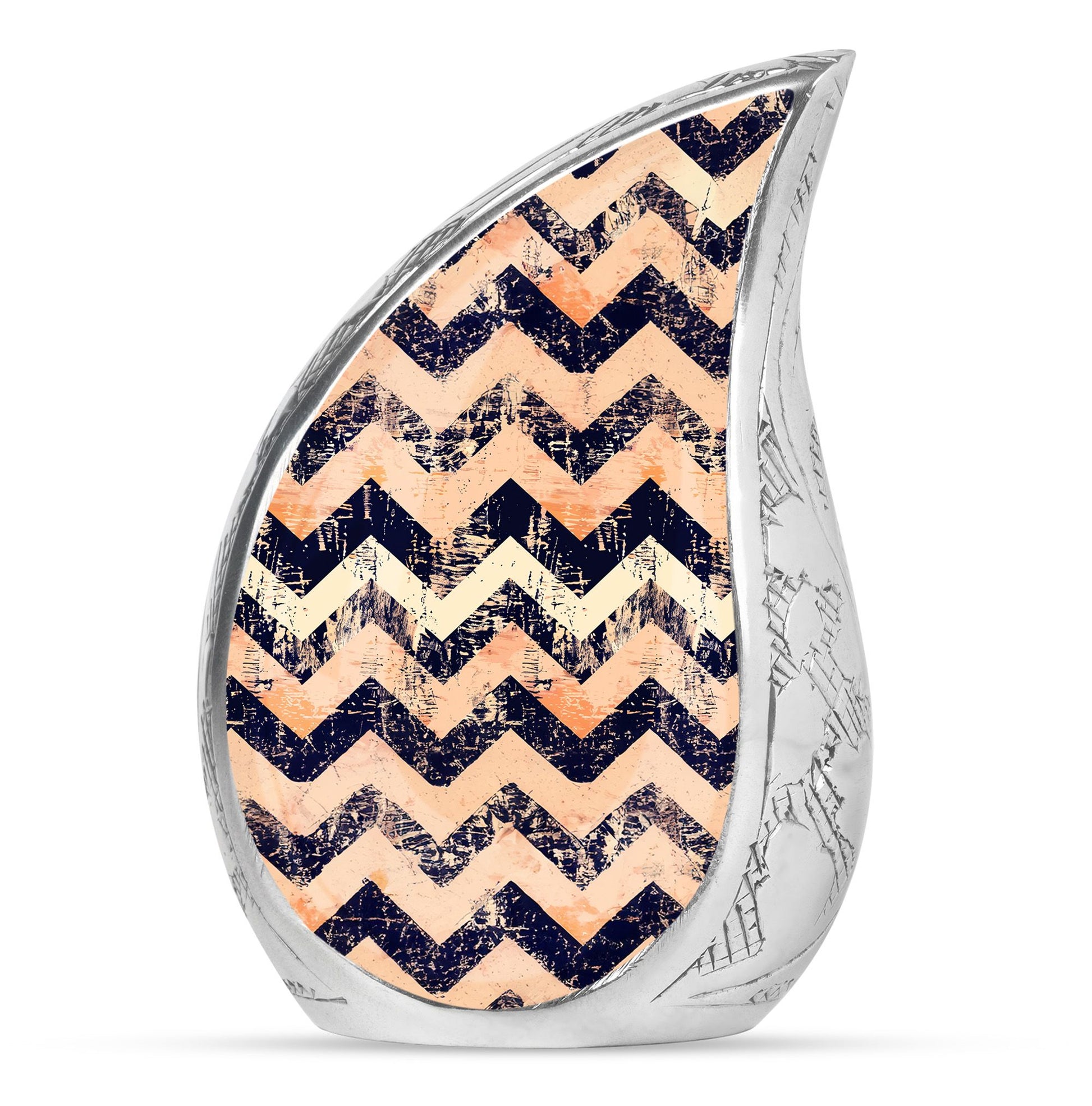 Pattern Adult Male Urn For Ashes Large Teardrop, Heart Urn For Ashes