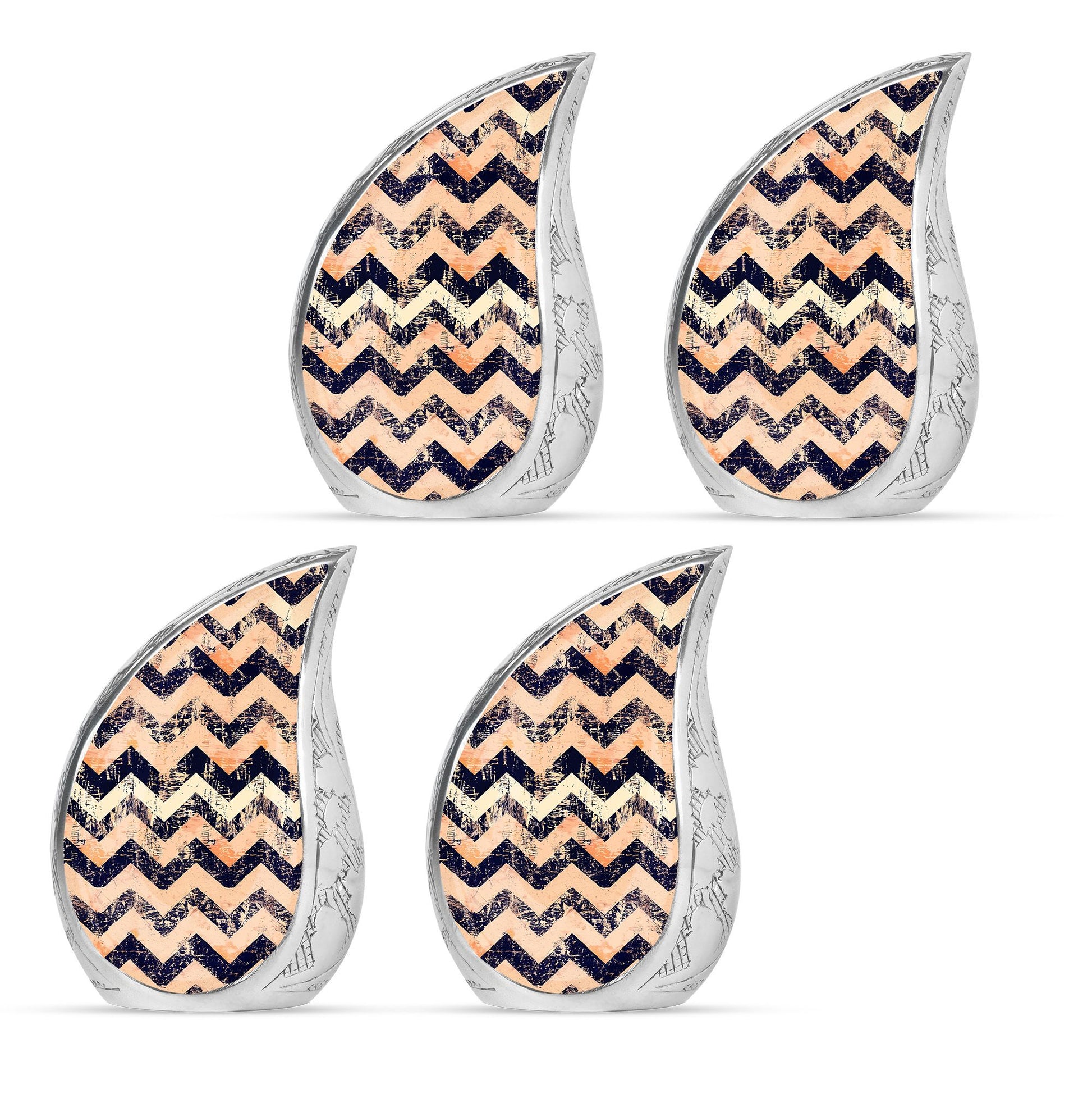 Pattern Adult Male Urn For Ashes Large Teardrop, Heart Urn For Ashes