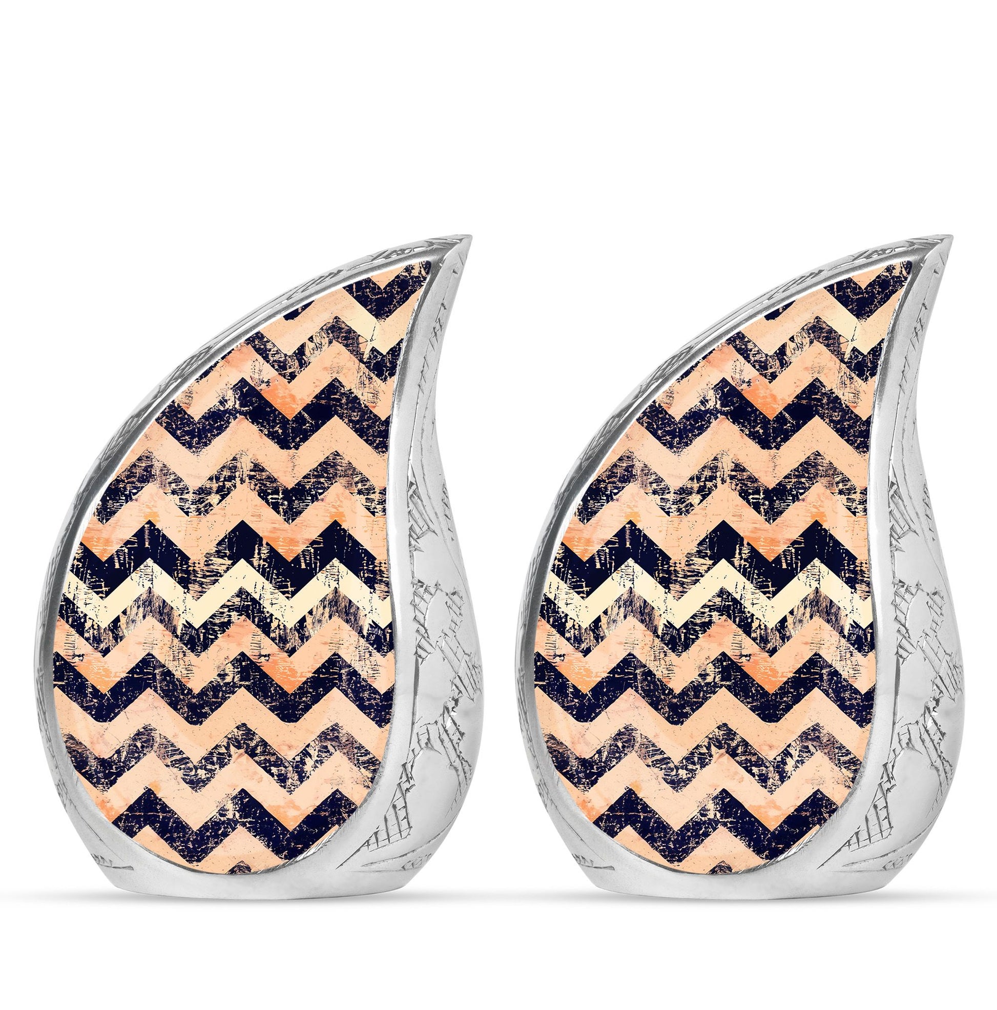 Pattern Adult Male Urn For Ashes Large Teardrop, Heart Urn For Ashes