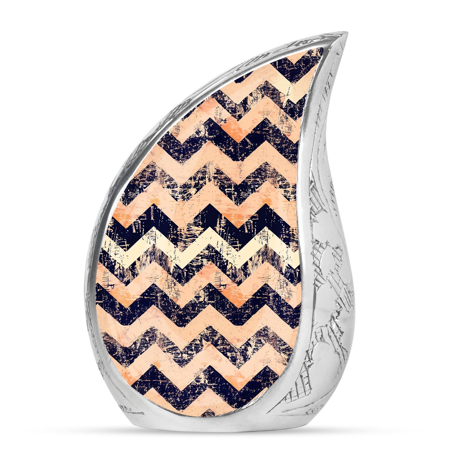 Pattern Adult Male Urn For Ashes Large Teardrop, Heart Urn For Ashes