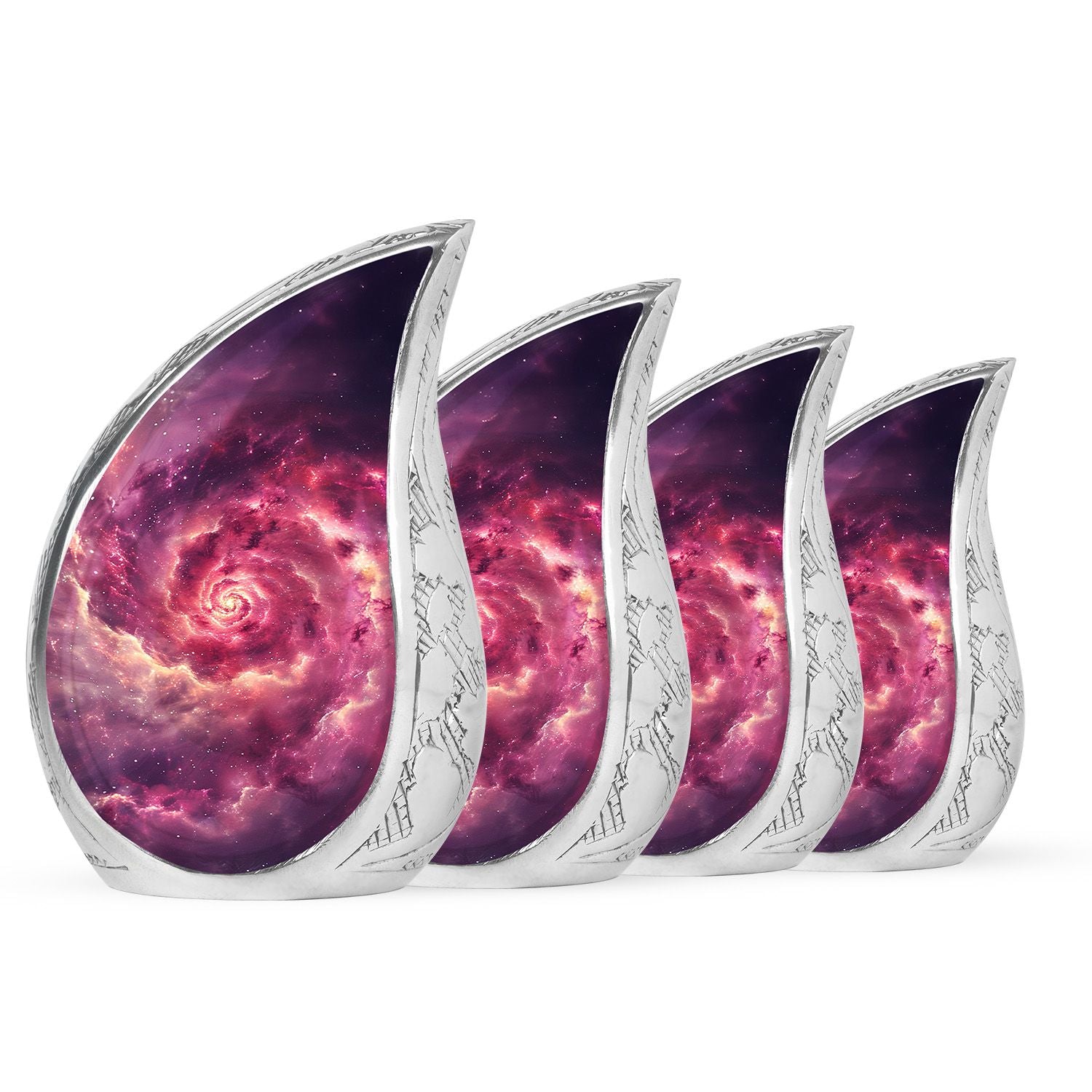 Galaxy Urns For Adult Male Dad Teardrop, Heart Cremation Urn
