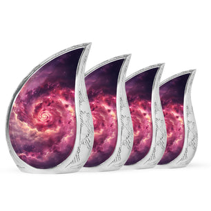Galaxy Urns For Adult Male Dad Teardrop, Heart Cremation Urn