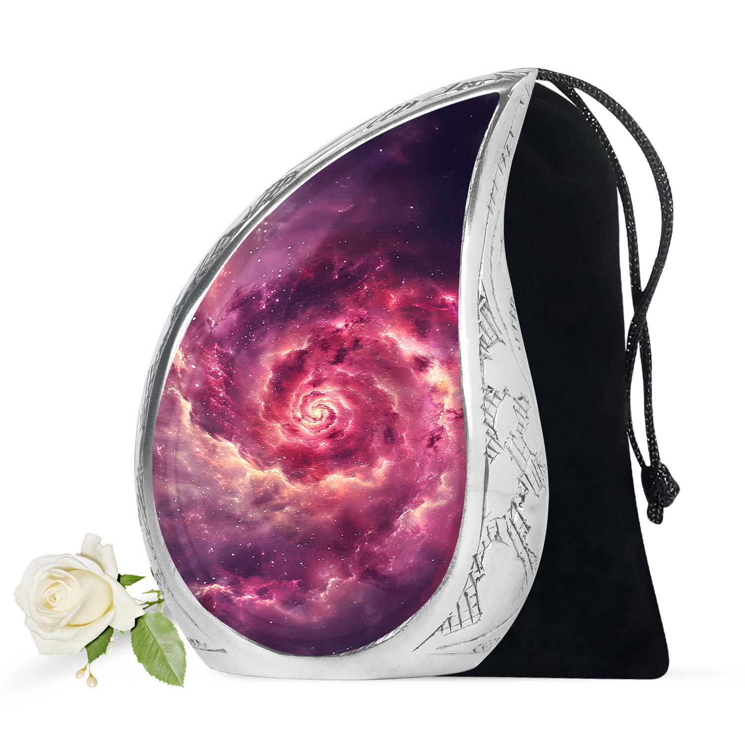 Galaxy Urns For Adult Male Dad Teardrop, Heart Cremation Urn