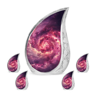 Galaxy Urns For Adult Male Dad Teardrop, Heart Cremation Urn