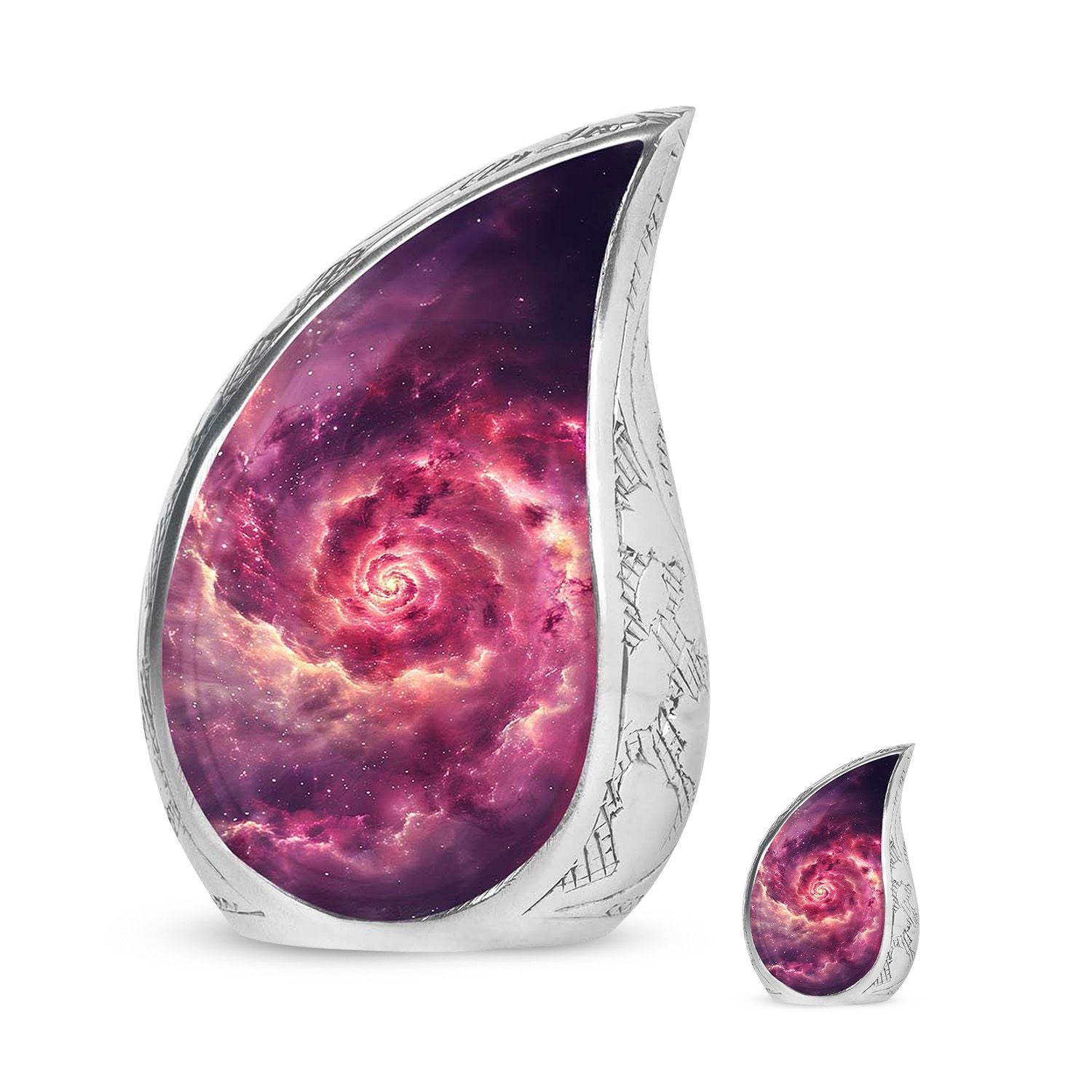 Galaxy Urns For Adult Male Dad Teardrop, Heart Cremation Urn