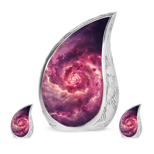 Galaxy Urns For Adult Male Dad Teardrop, Heart Cremation Urn