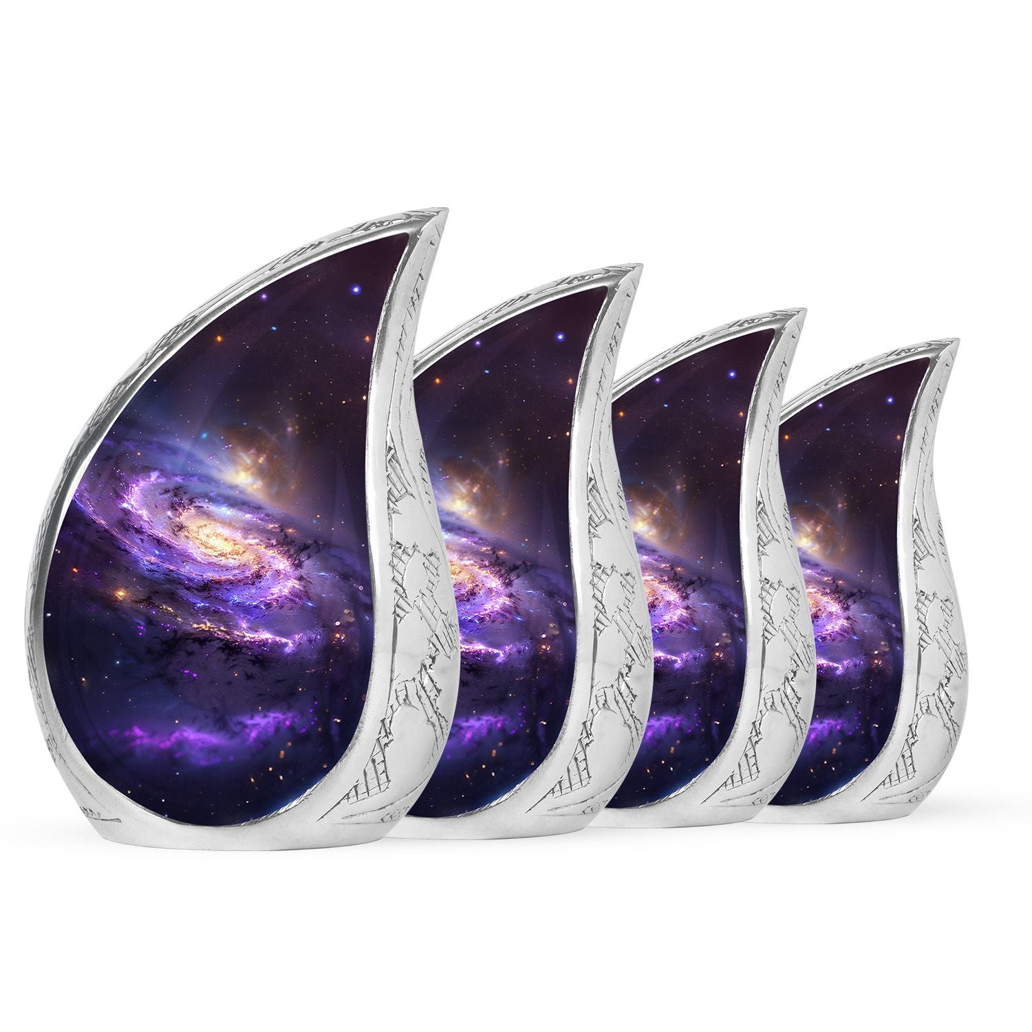Galaxy Adult Cremation Urns Teardrop, Heart Shape Urn